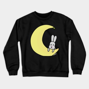 Rabbit Hugging Banana Crewneck Sweatshirt